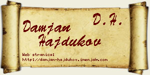 Damjan Hajdukov vizit kartica